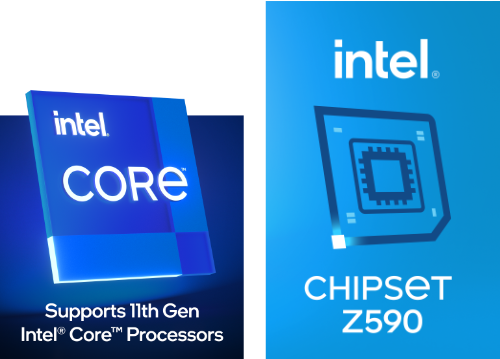11th Gen Intel Core Processors. Intel Chipset Z590.