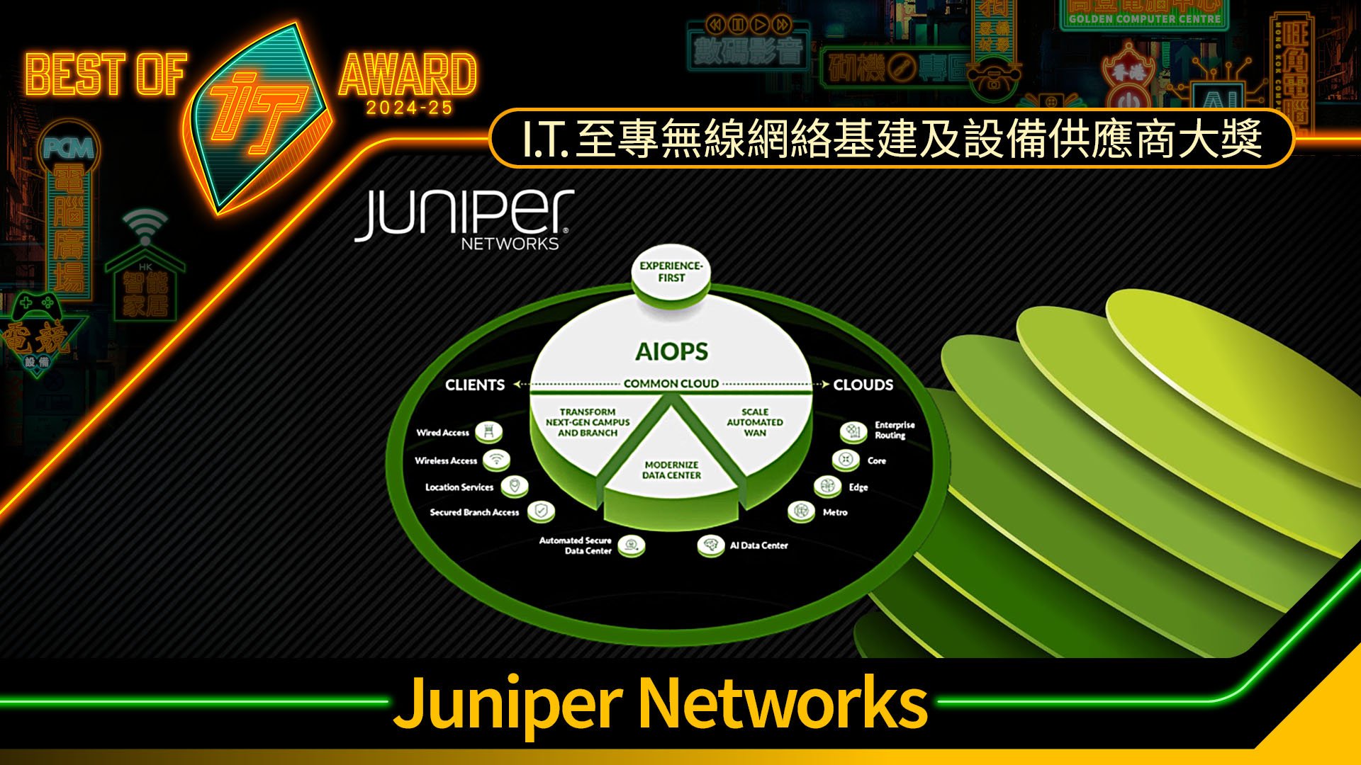 無線網絡基建及設備供應商大獎　Juniper Networks