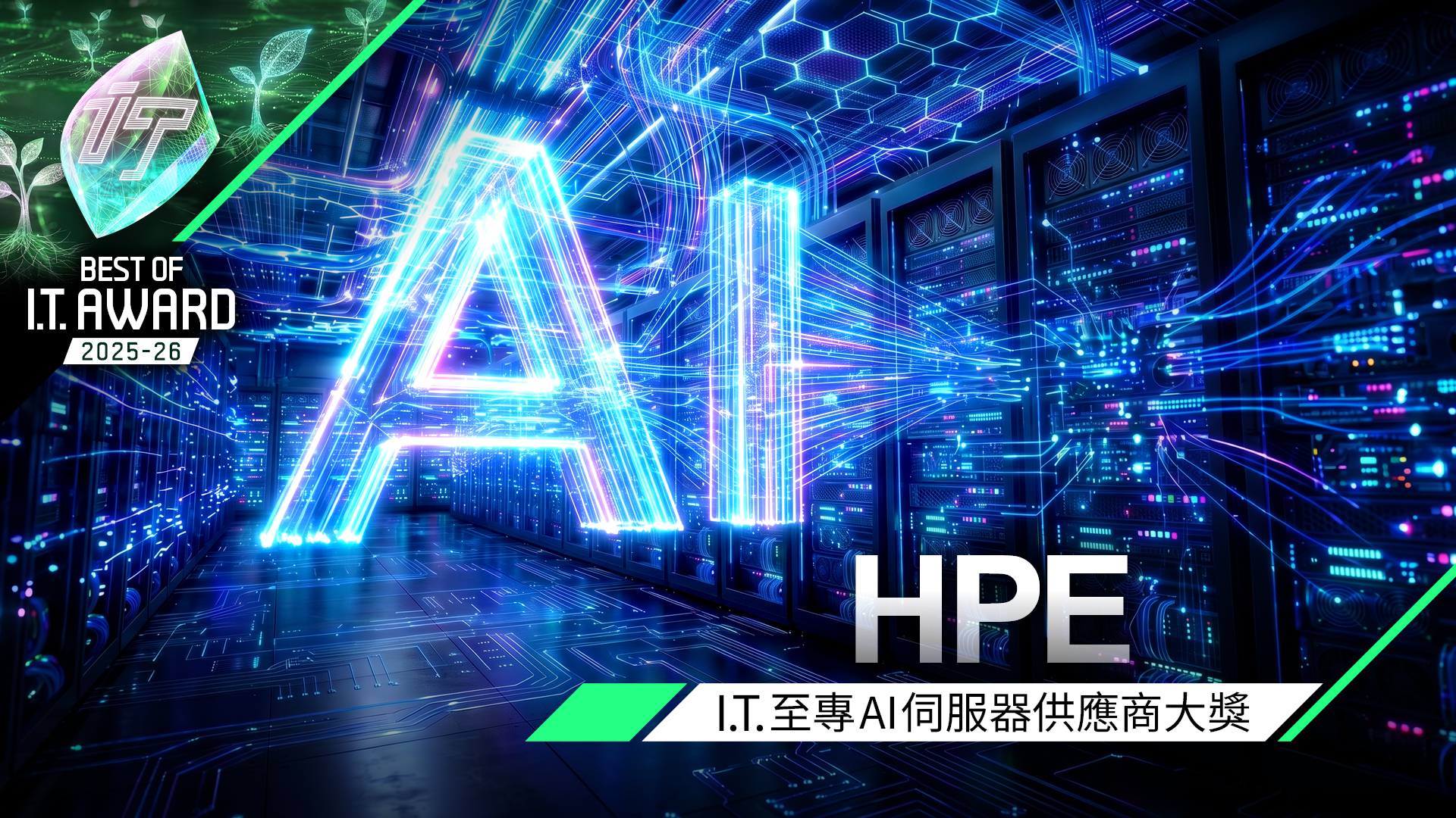 AI 伺服器供應商大獎　HPE
